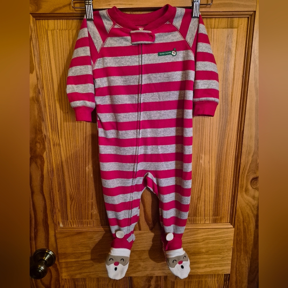 Little Boys Striped Christmas Pajamas